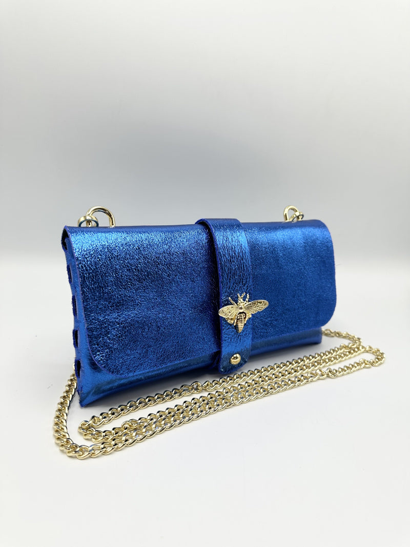 Metallic Leather Wasp Bag