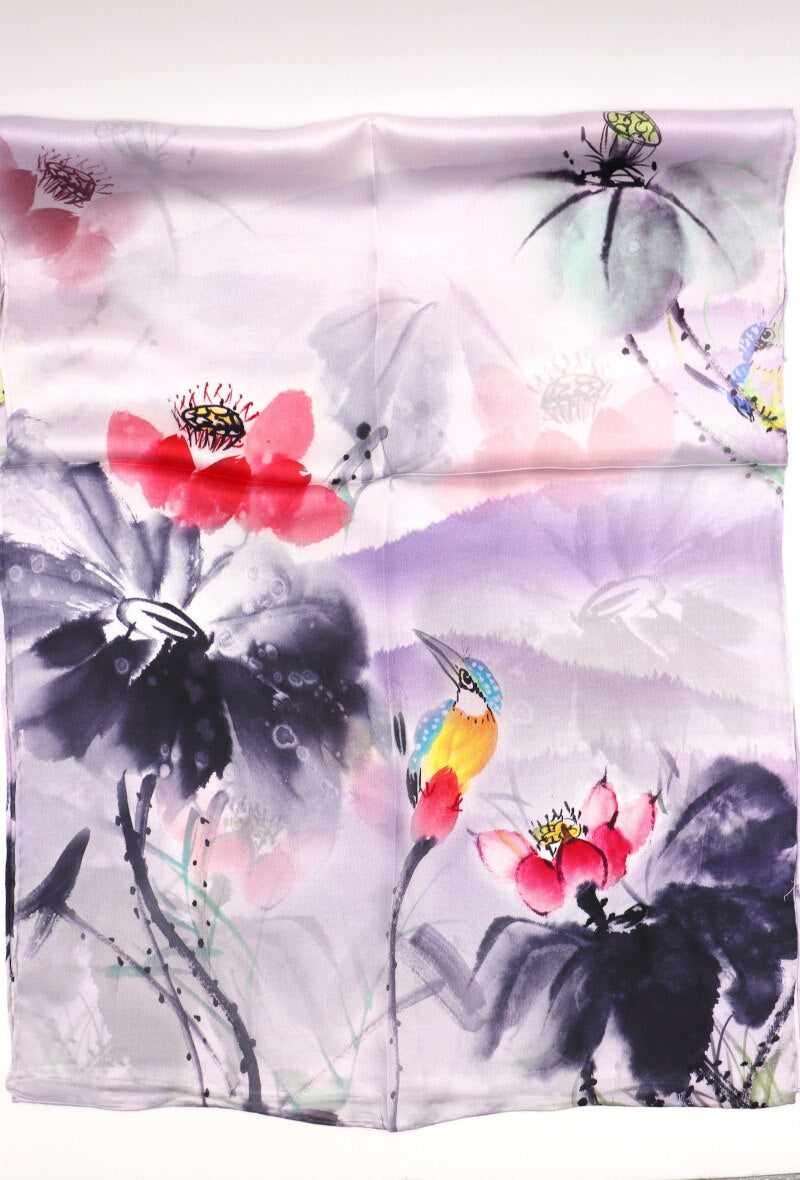 Print Silk Scarf