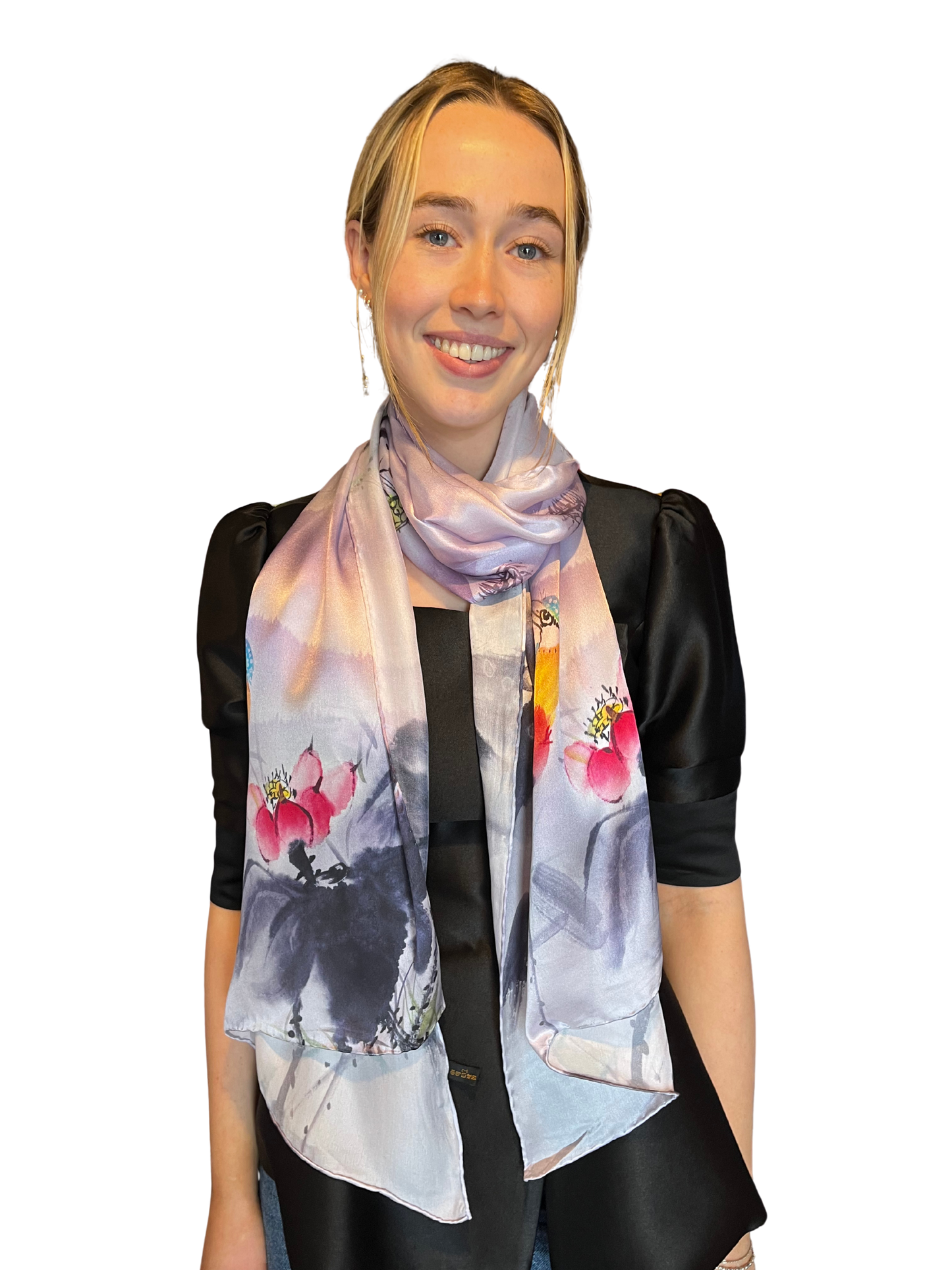 Print Silk Scarf