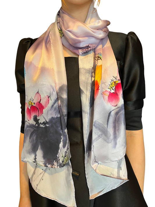 Print Silk Scarf