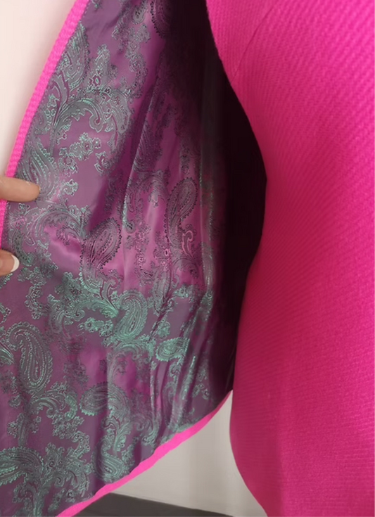 Pink tailor made cape