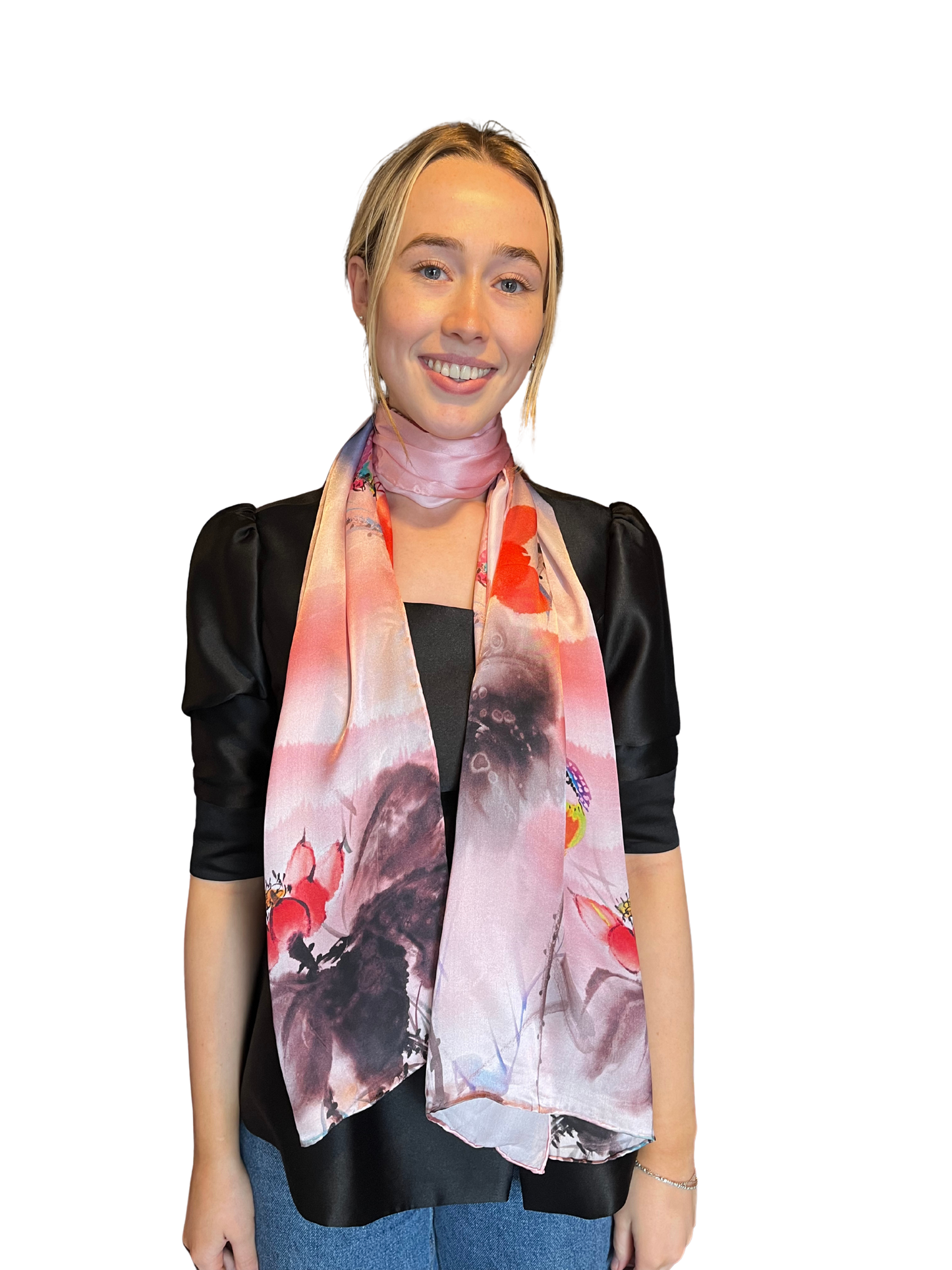 Print Silk Scarf