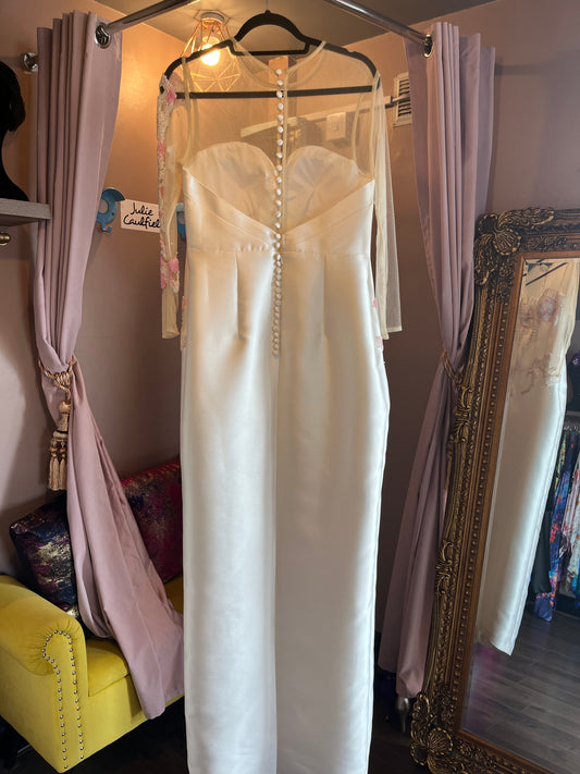 White Beaded Dress Sample