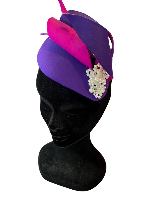Purple and Pink Pearl Headpiece
