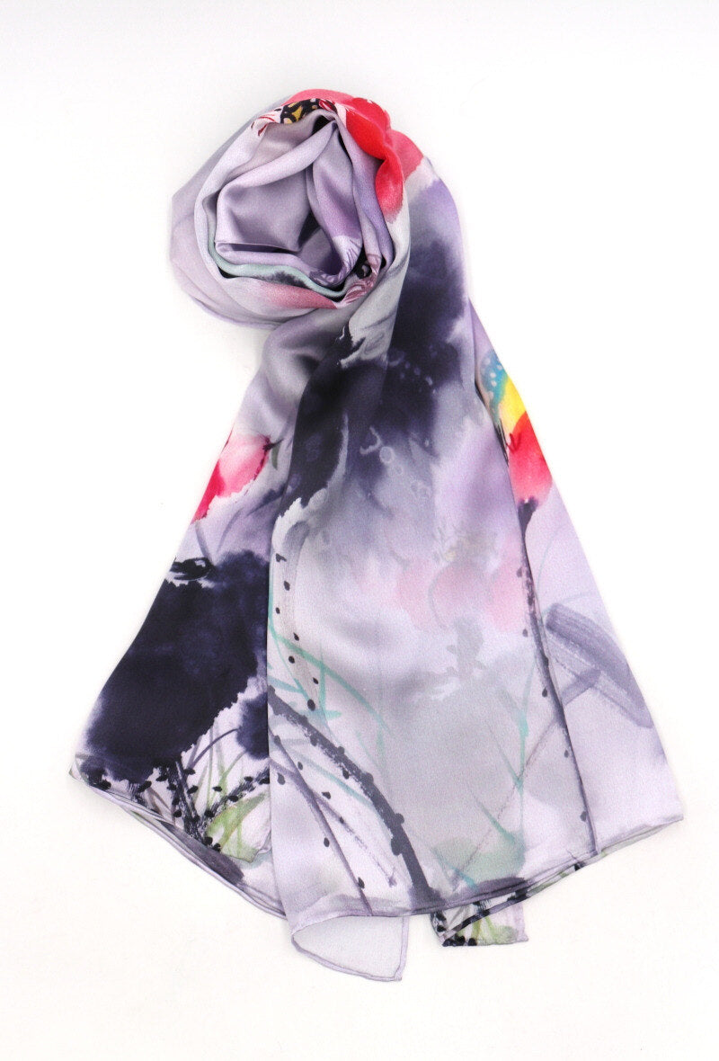 Print Silk Scarf