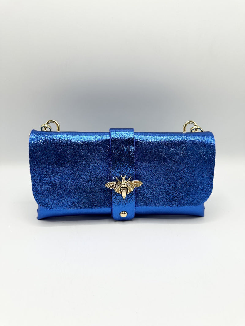 Metallic Leather Wasp Bag