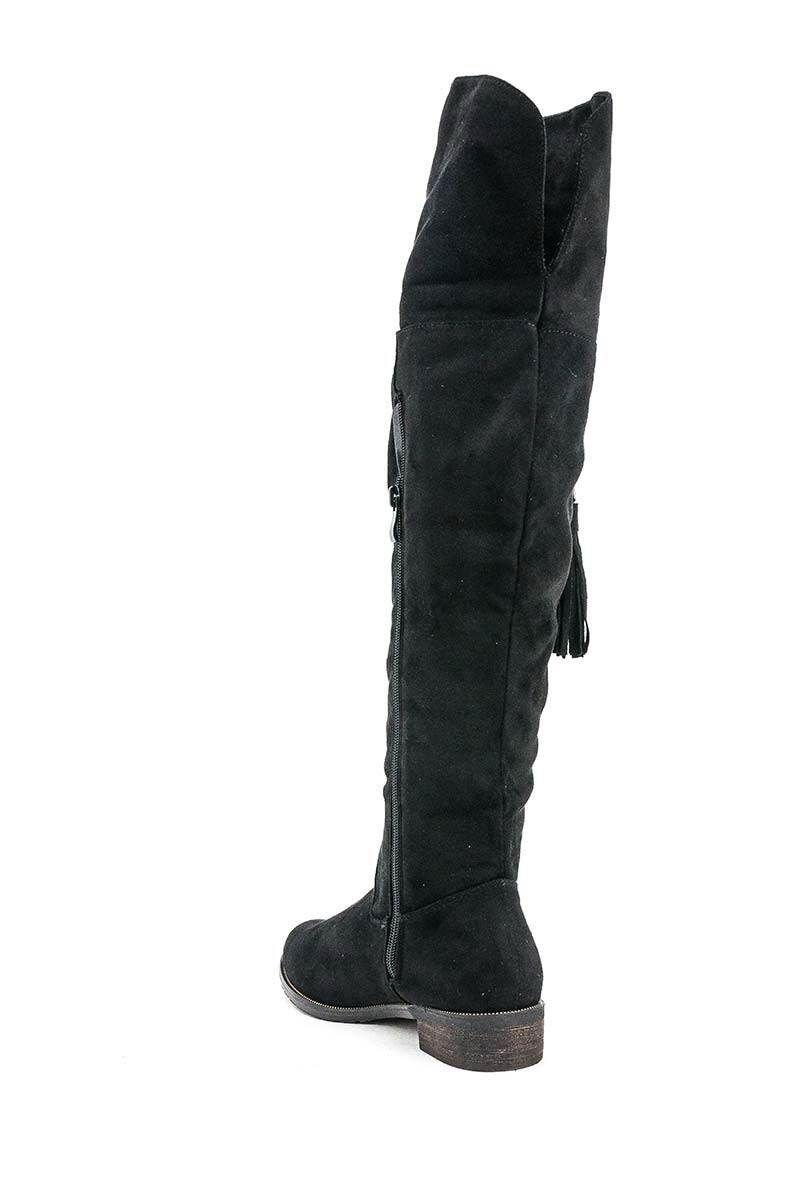Black Tassel Boots