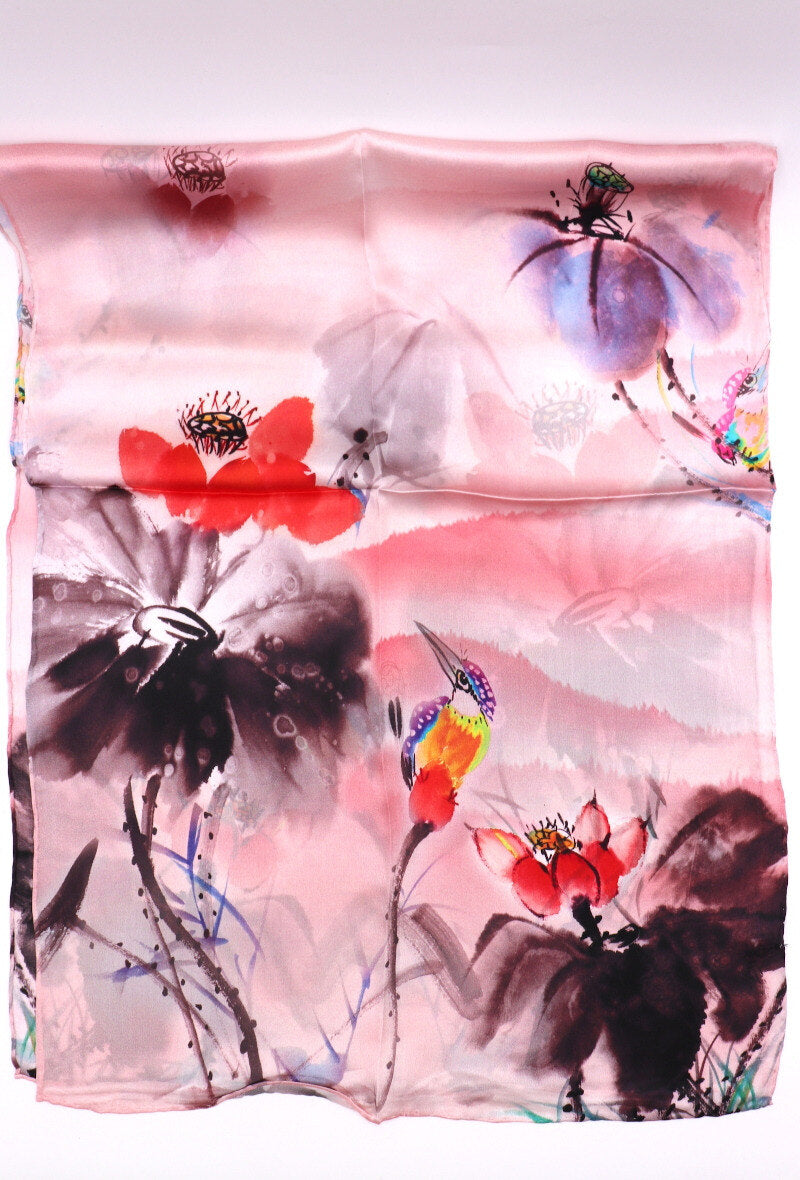 Print Silk Scarf