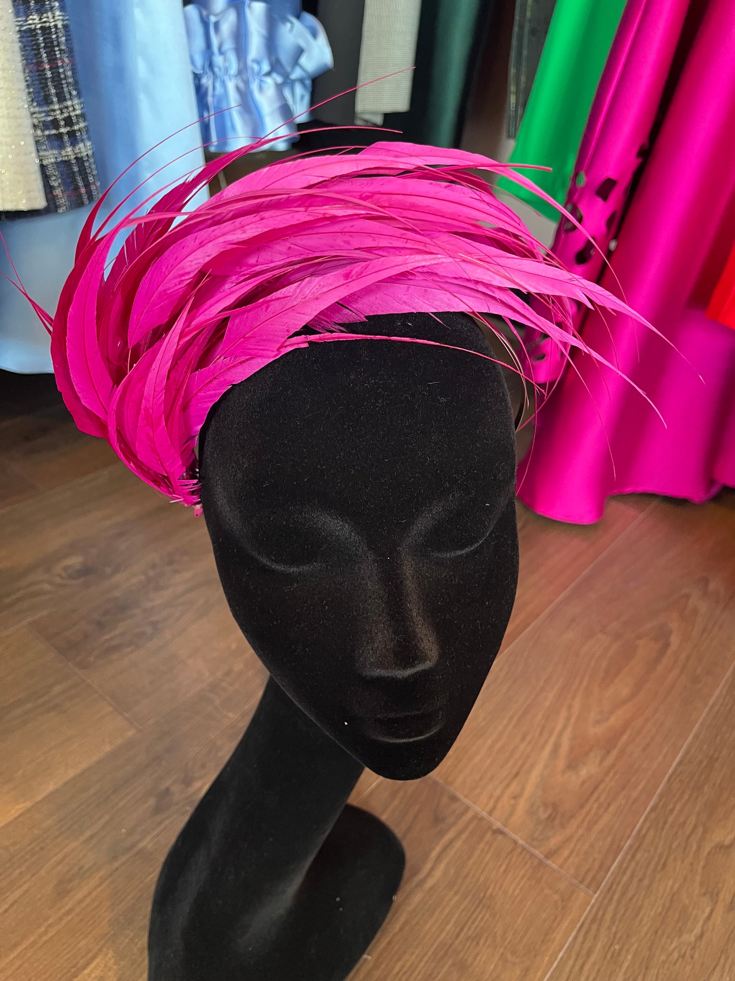 Pink Feather Headpiece
