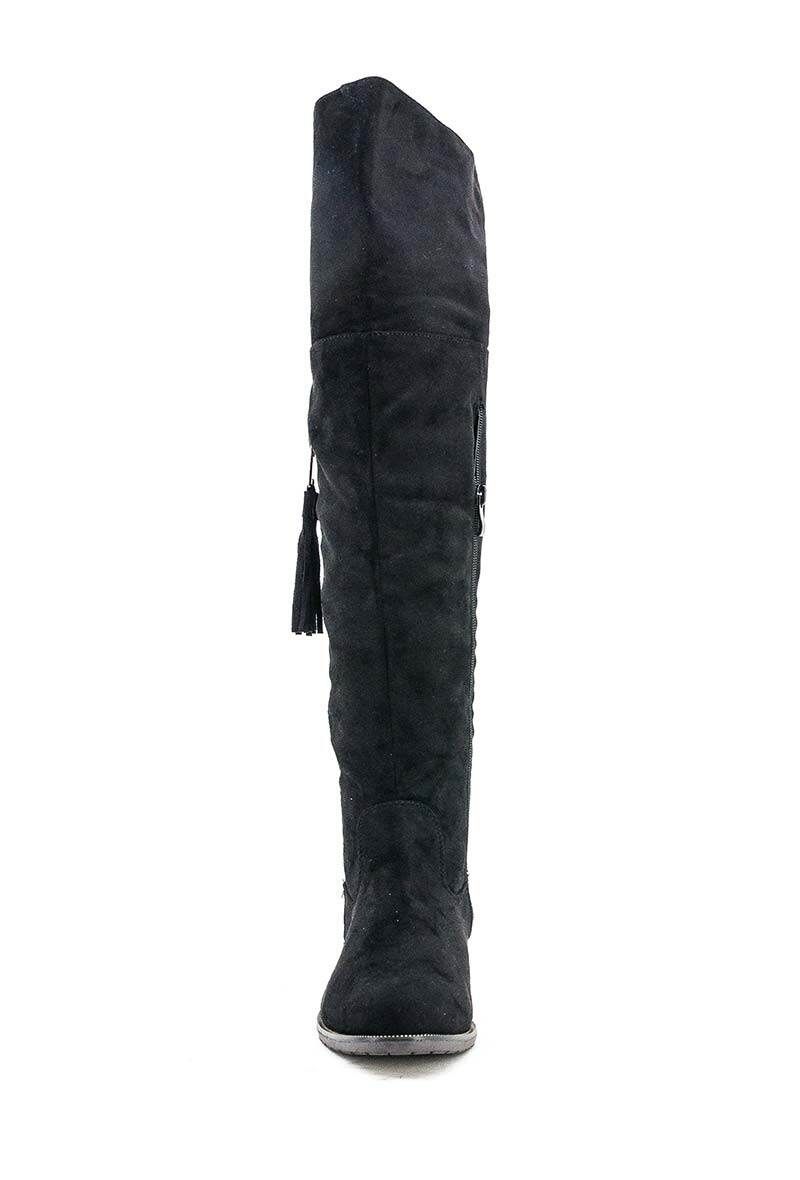 Black Tassel Boots