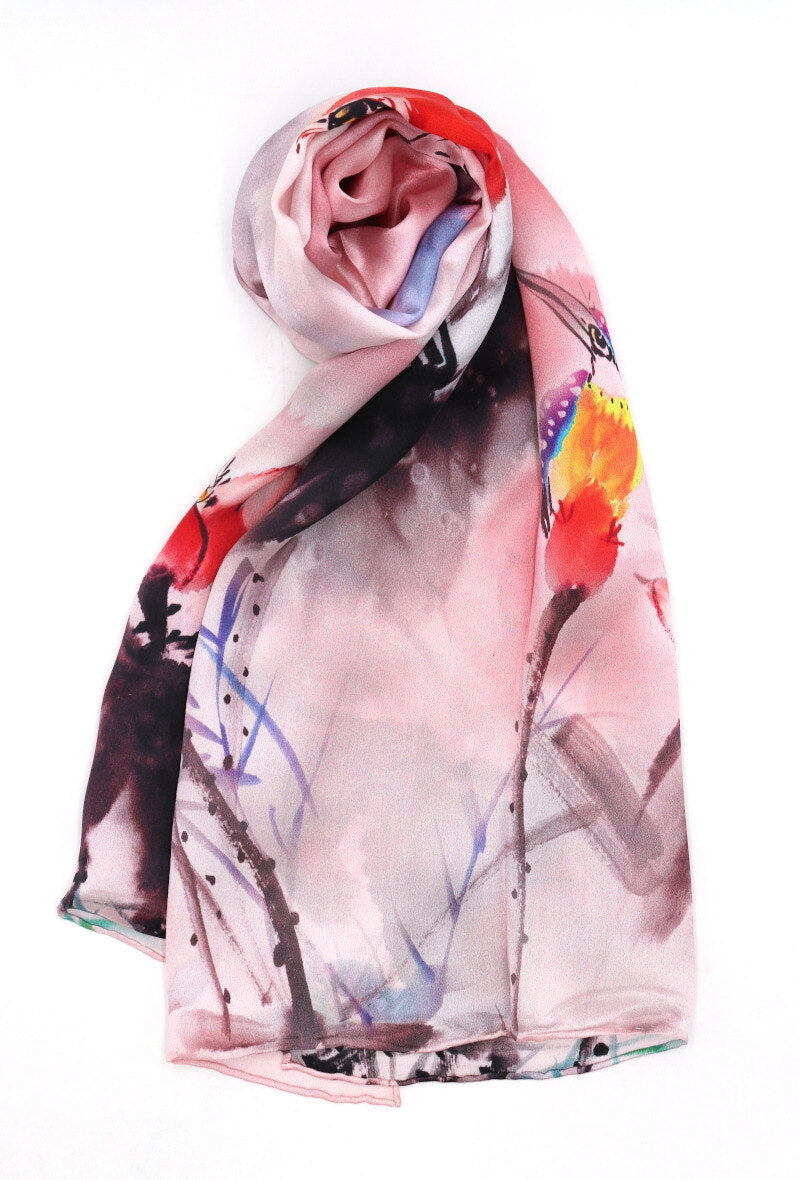 Print Silk Scarf