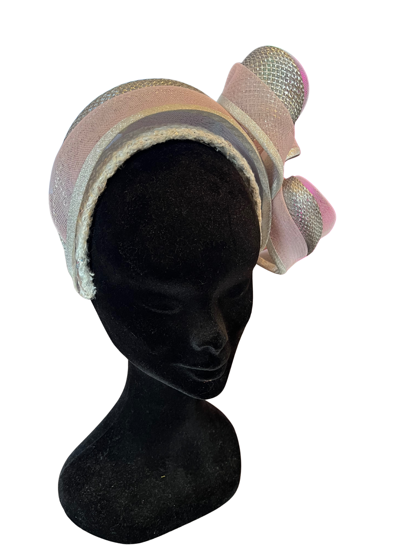 Cream wool headpiece