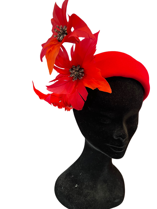 Red Flower Headpiece