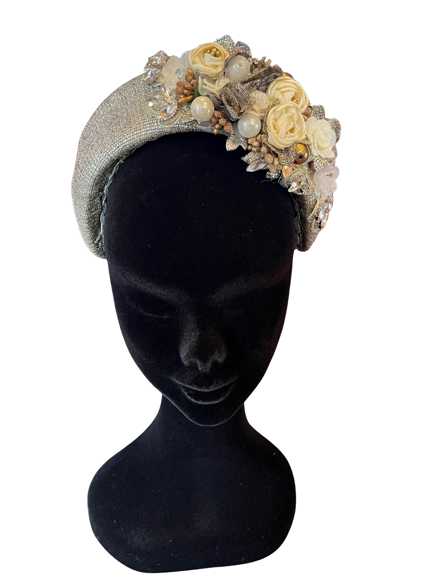 Gold flower hairband