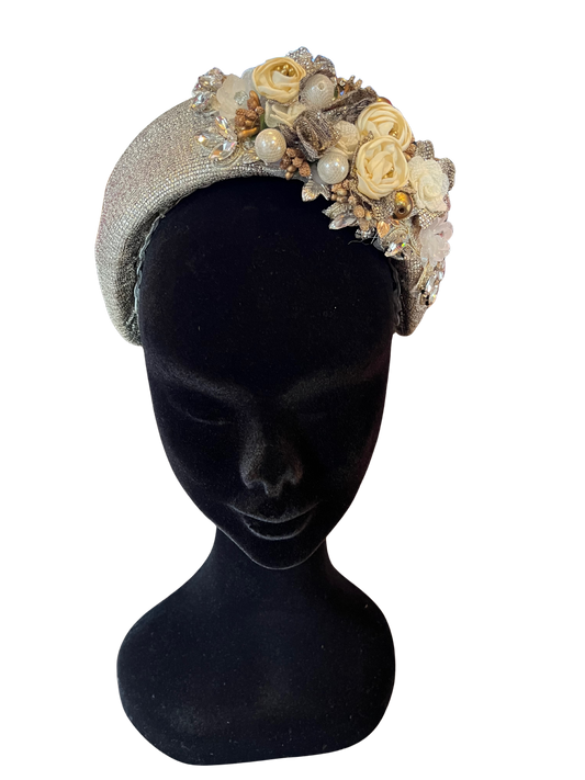 Gold flower hairband