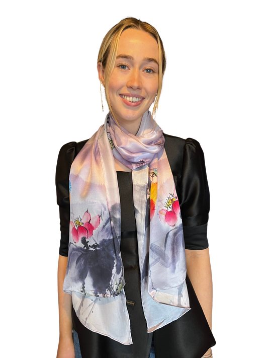 Print Silk Scarf