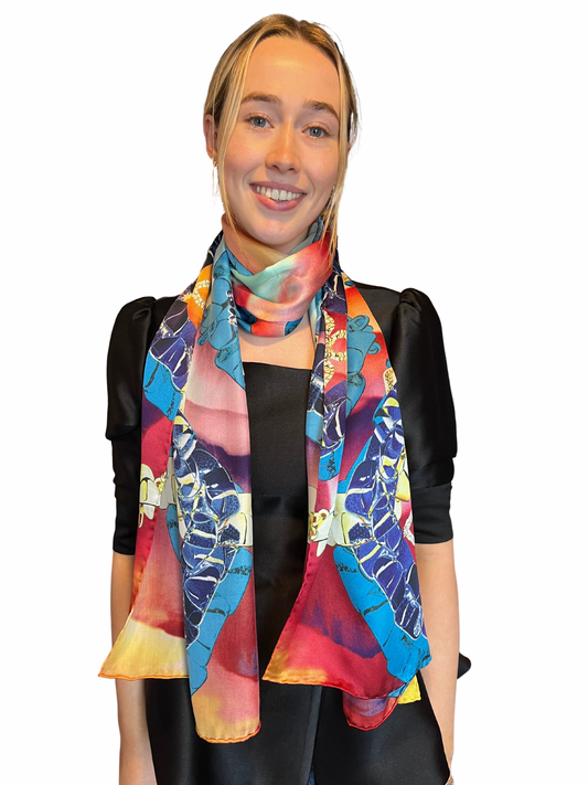 Multi Chain Print Silk