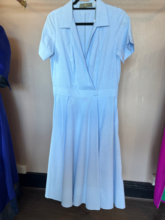 Blue Linen Sample Dress