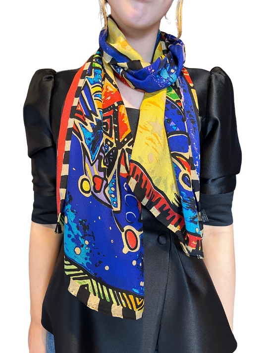 Abstract Print Silk