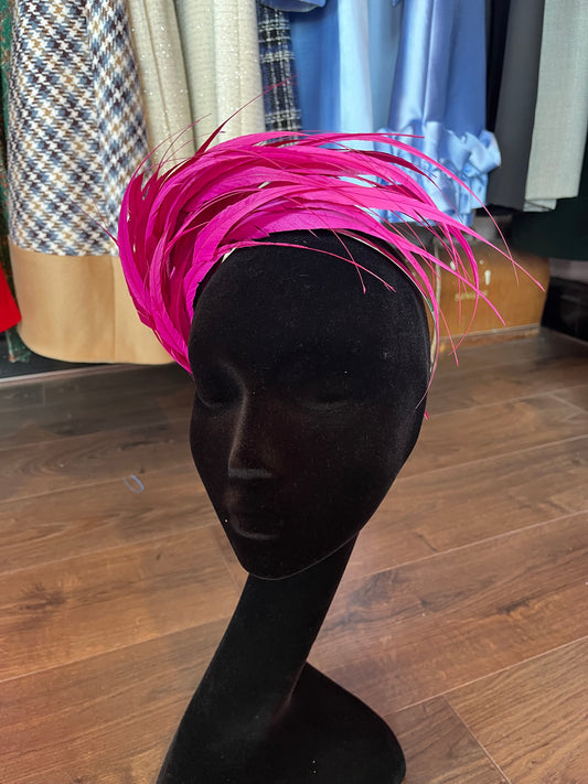 Pink Feather Headpiece