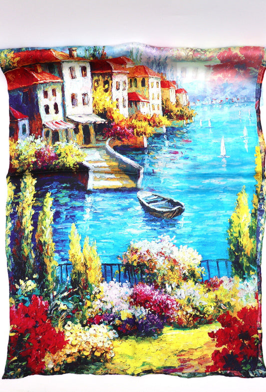 Scenic Print Silk
