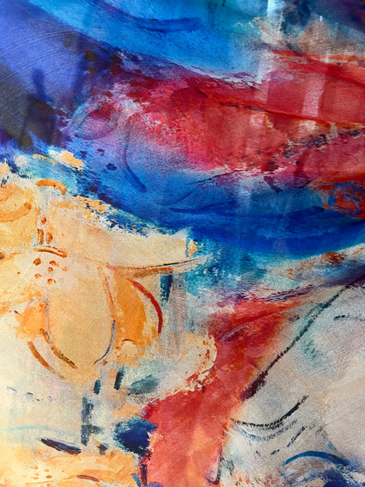 Floral Watercolour Print Scarf