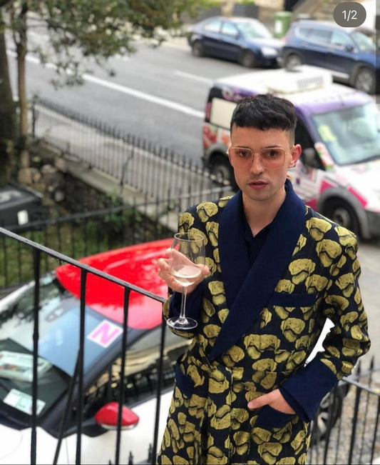 Brocade housecoat