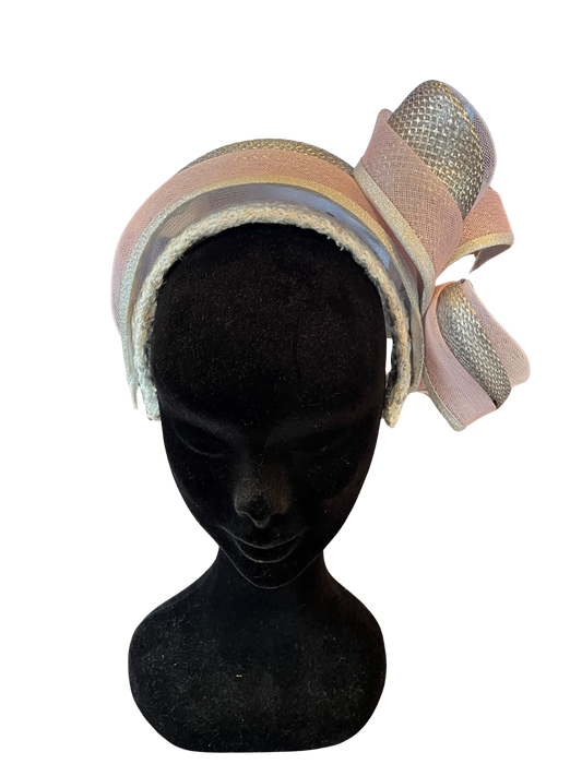 Cream wool headpiece