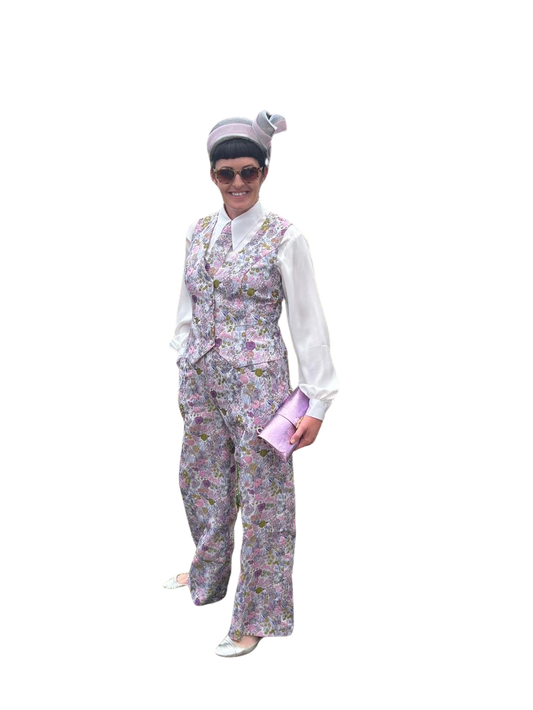 Floral Waistcoat, Tie and Trousers
