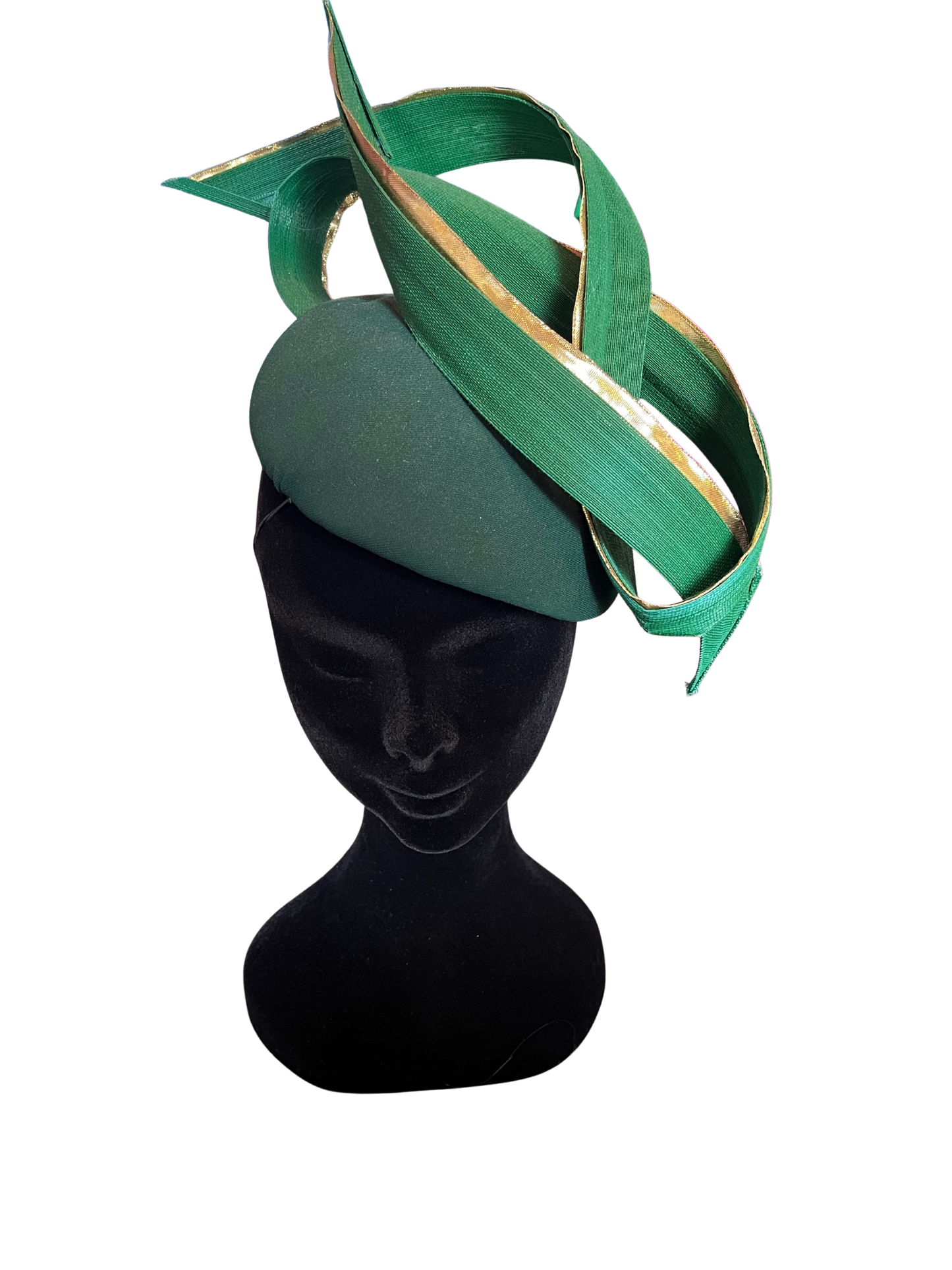 Green and gold headpiece