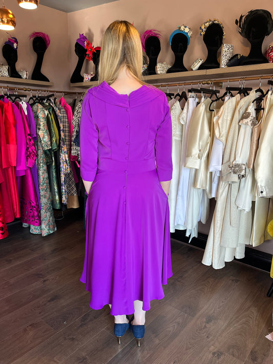 Purple Silk Sample Dress