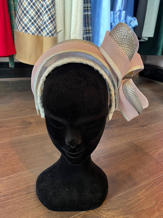 Cream wool headpiece