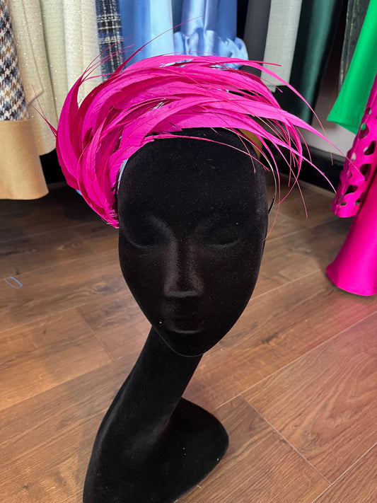 Pink Feather Headpiece
