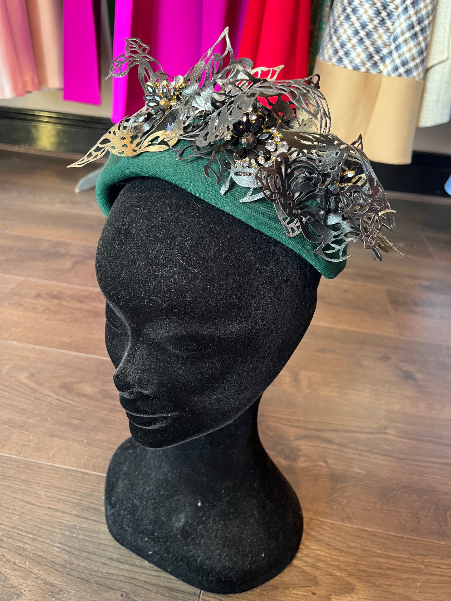 Green crown headpiece