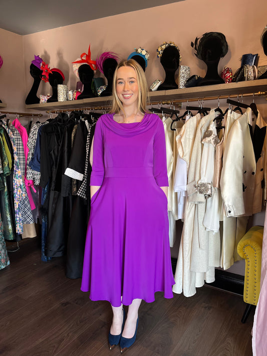Purple Silk Sample Dress