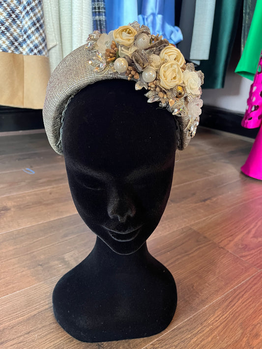 Gold flower hairband