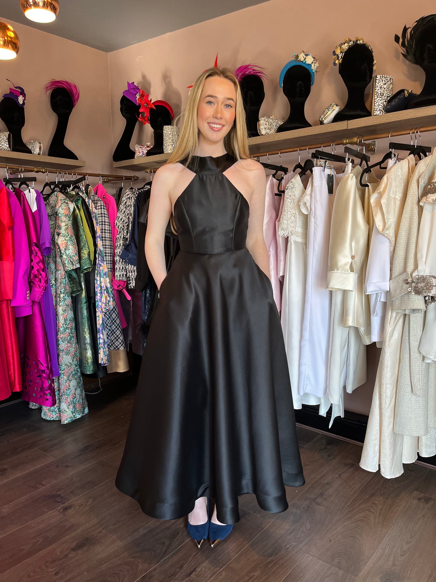 Black Bamboo Silk Sample Gown