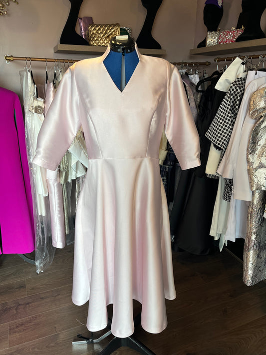 Pink Bamboo Silk Sample Dress