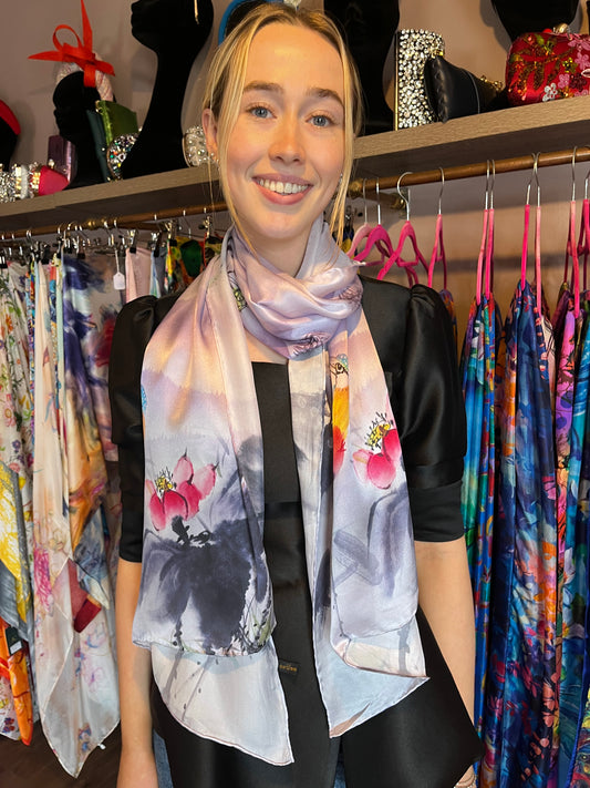 Print Silk Scarf