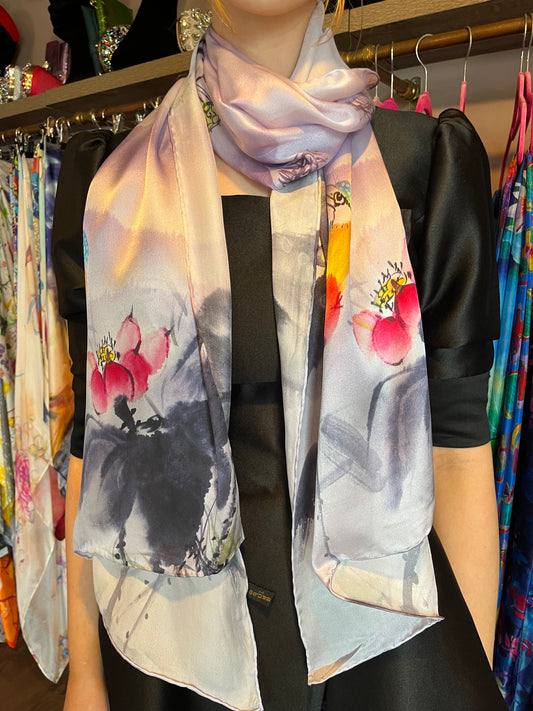 Print Silk Scarf