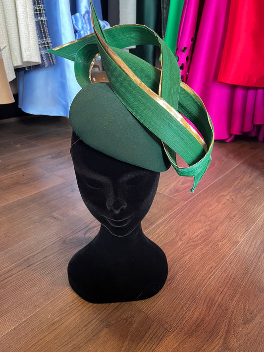 Green and gold headpiece