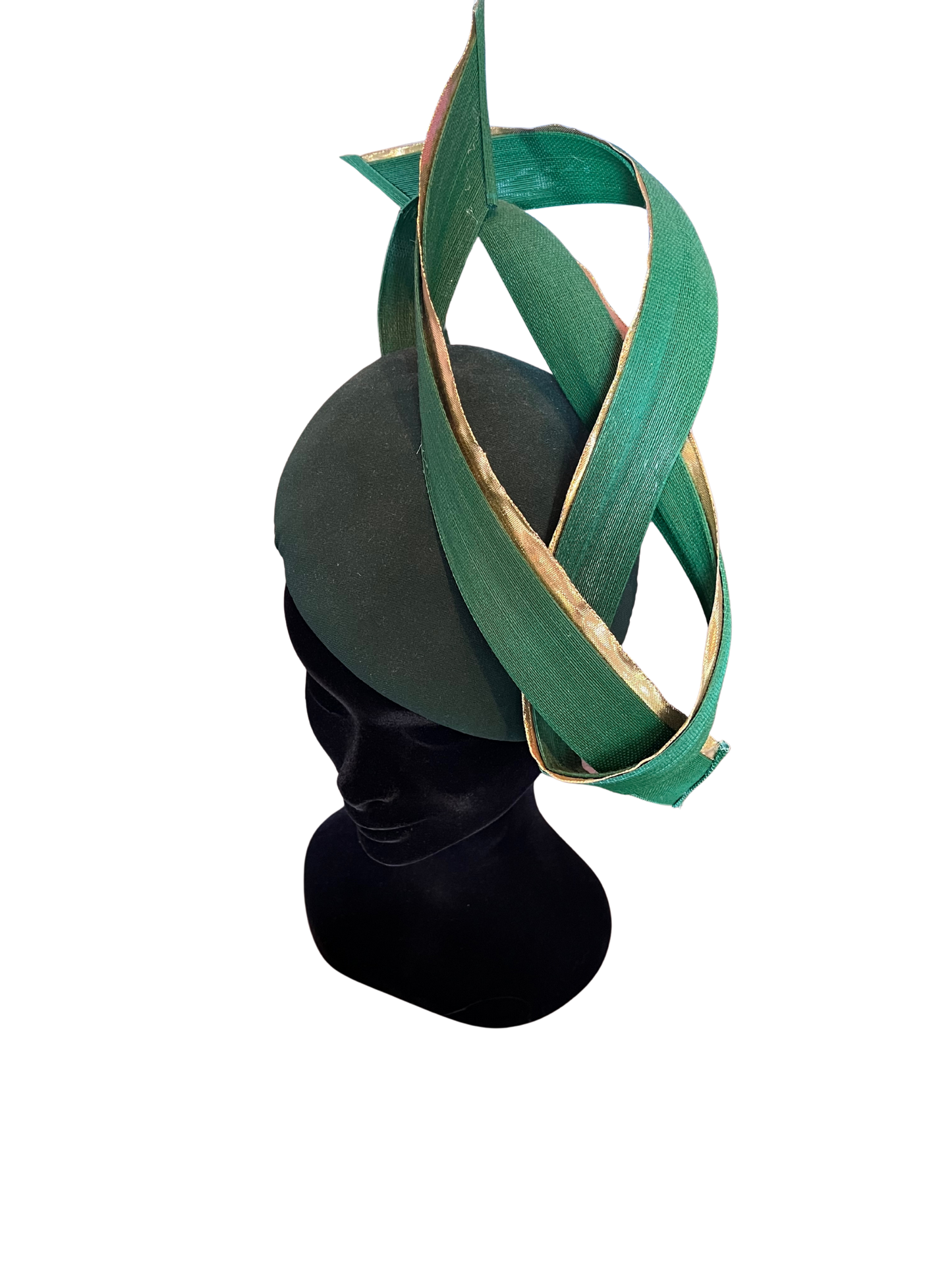 Green and gold headpiece