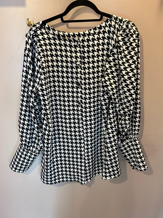Black And White Blouse Sample