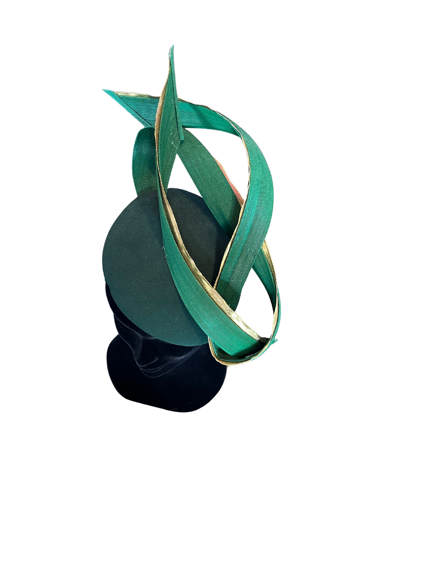 Green and gold headpiece