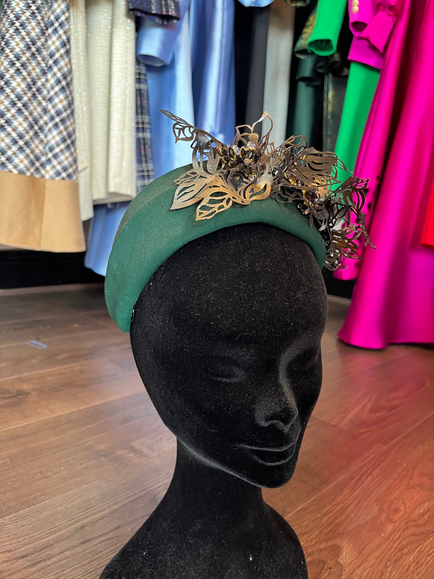 Green crown headpiece