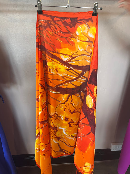Orange print