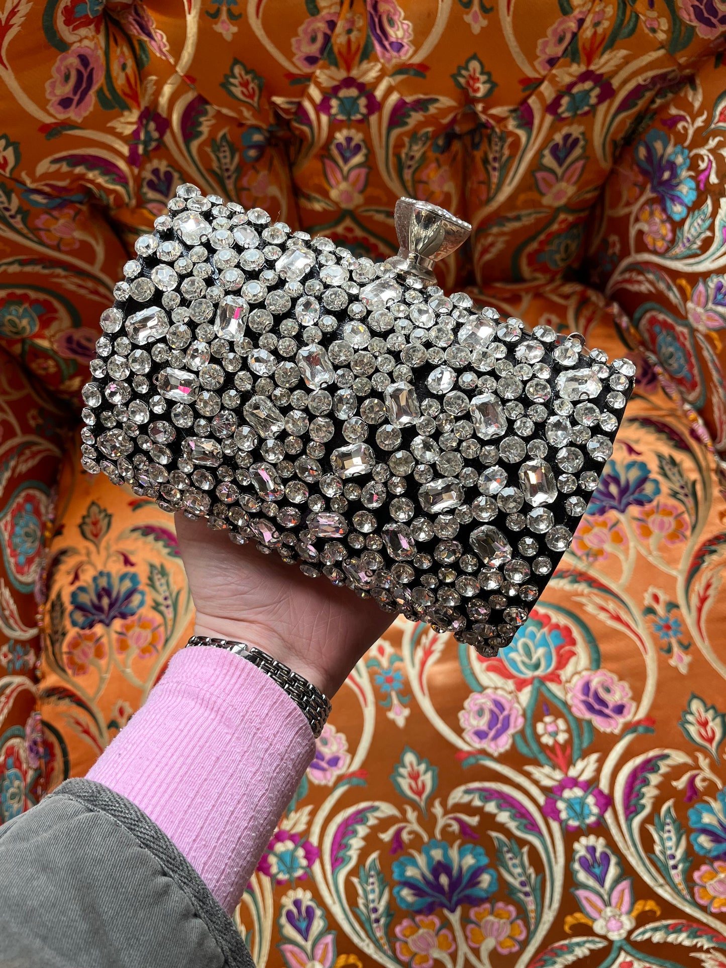 Multi Jewel Clutch Bag