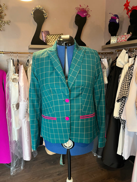 Dark Green Checkered Jacket Sample