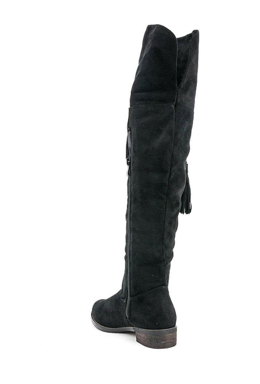 Black Tassel Boots