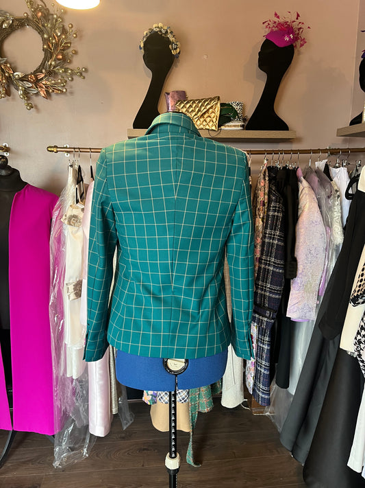 Dark Green Checkered Jacket Sample